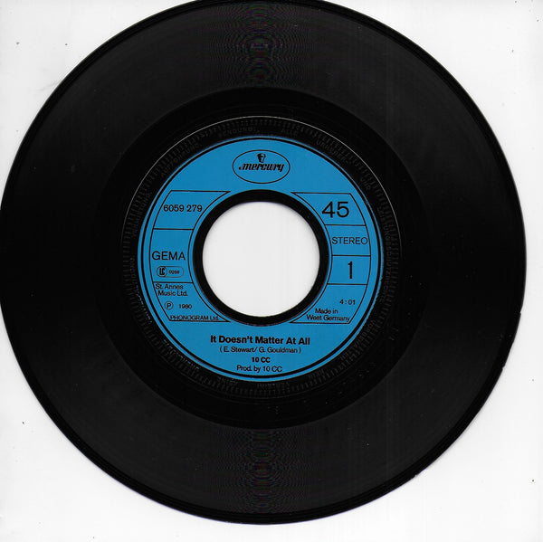 10CC - It doesn't matter at all (Duitse uitgave)