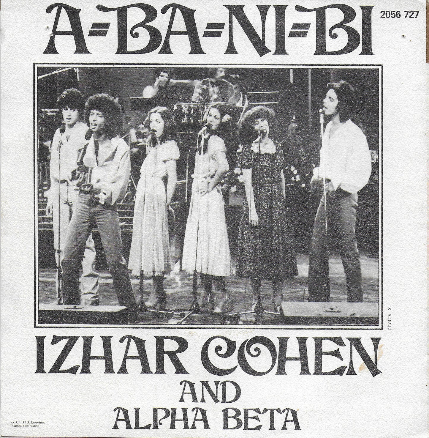 Izhar Cohen and The "Alpha-Beta" - A-ba-ni-bi (Franse uitgave)