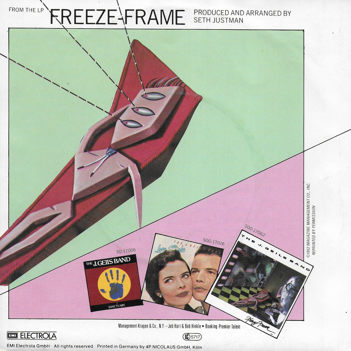 J. Geils Band - Freeze frame (Duitse uitgave)