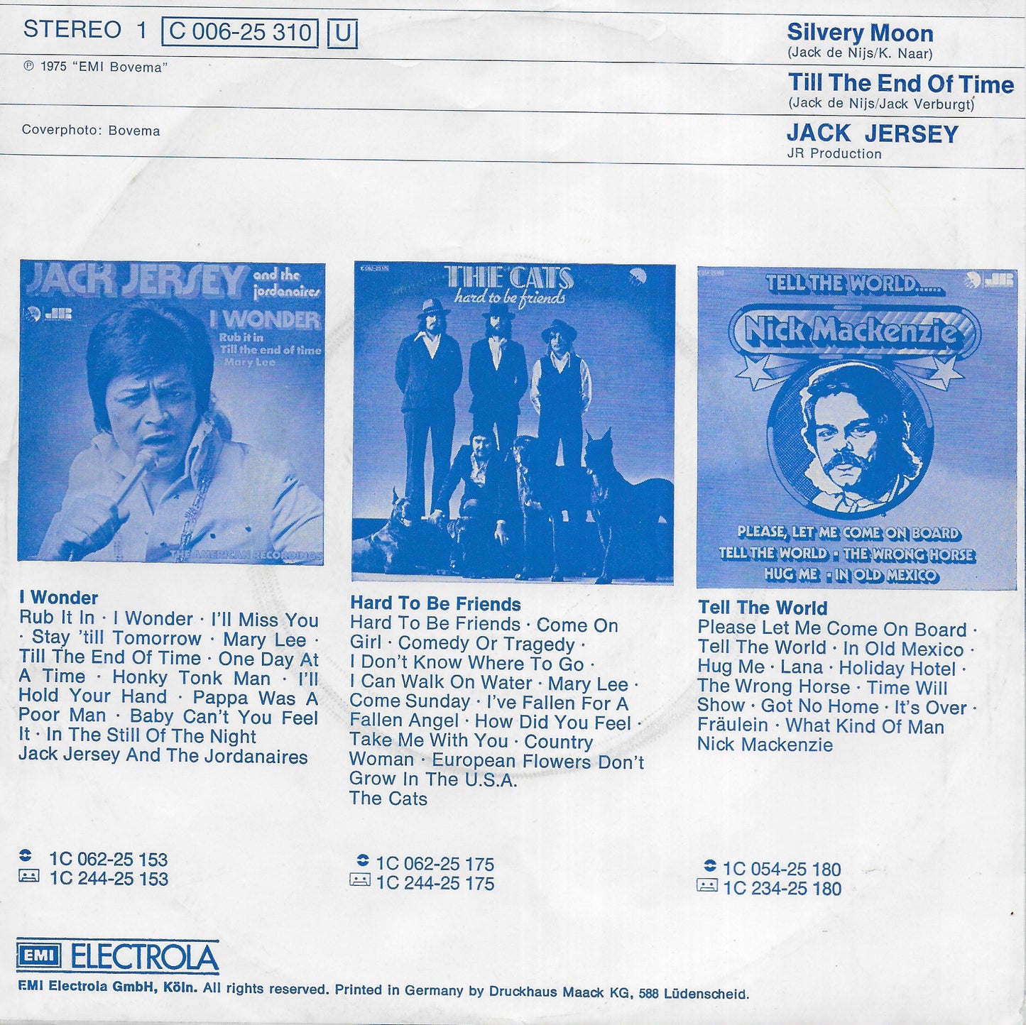 Jack Jersey - Silvery moon (Duitse uitgave)