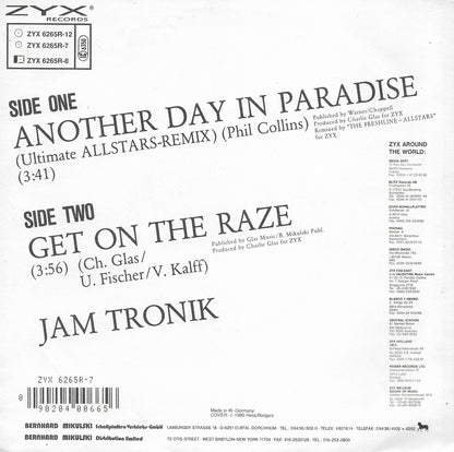 Jam Tronik - Another day in paradise (remix) (Duitse uitgave)