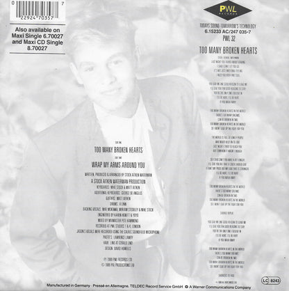 Jason Donovan - Too many broken hearts (Europese uitgave)