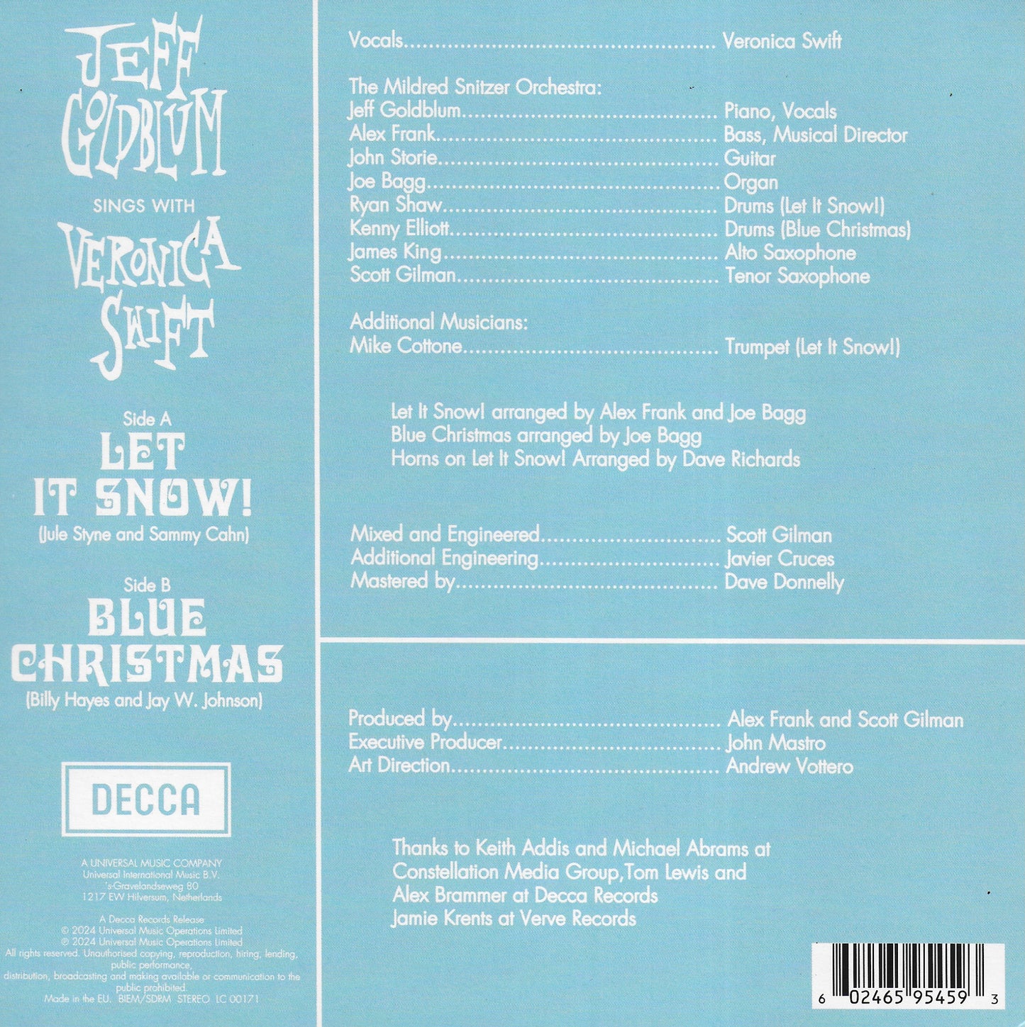 Jeff Goldblum with Veronica Swift - Let it snow! / Blue Christmas