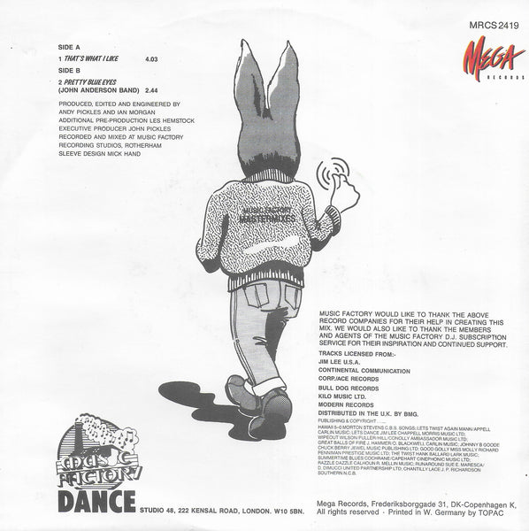 Jive Bunny and the Mastermixers - That's what i like (Europese uitgave)