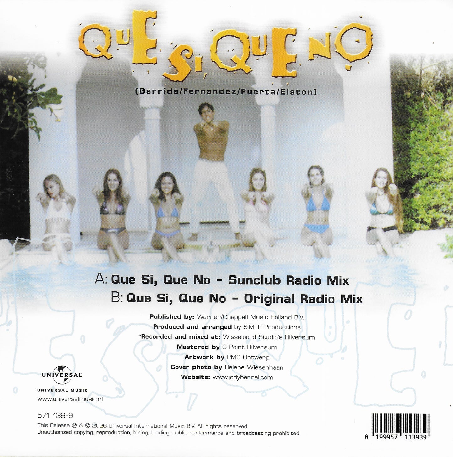 Jody Bernal - Que si que no (Blue vinyl)