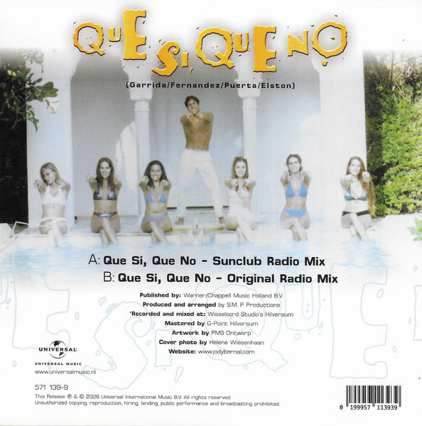 Jody Bernal - Que si que no (Blue vinyl)