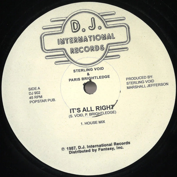 Joe Smooth - Promised land / Sterling Void & Paris Brightledge - It's all right (12" Maxi Single)
