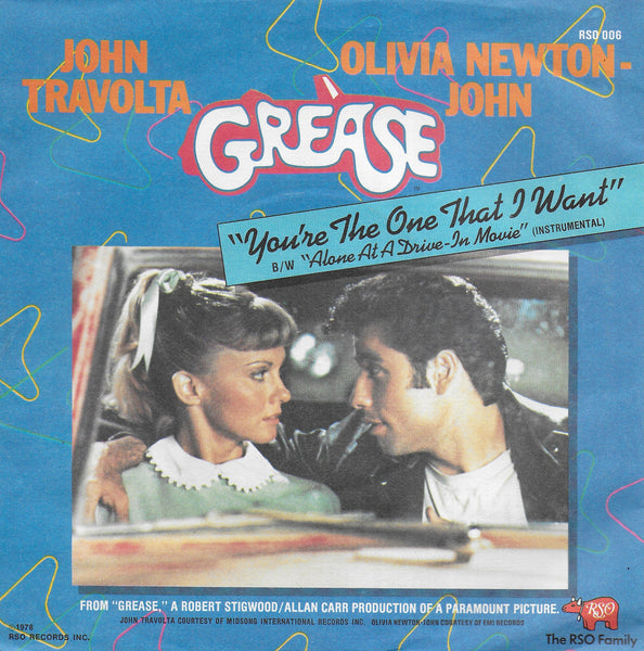 John Travolta & Olivia Newton John - You're the one that i want (Engelse uitgave)