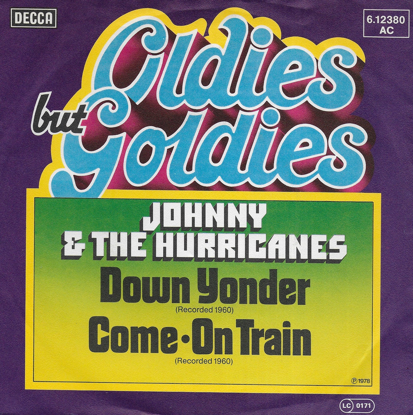 Johnny  The Hurricanes - Down yonder / Come on train (Duitse uitgave)