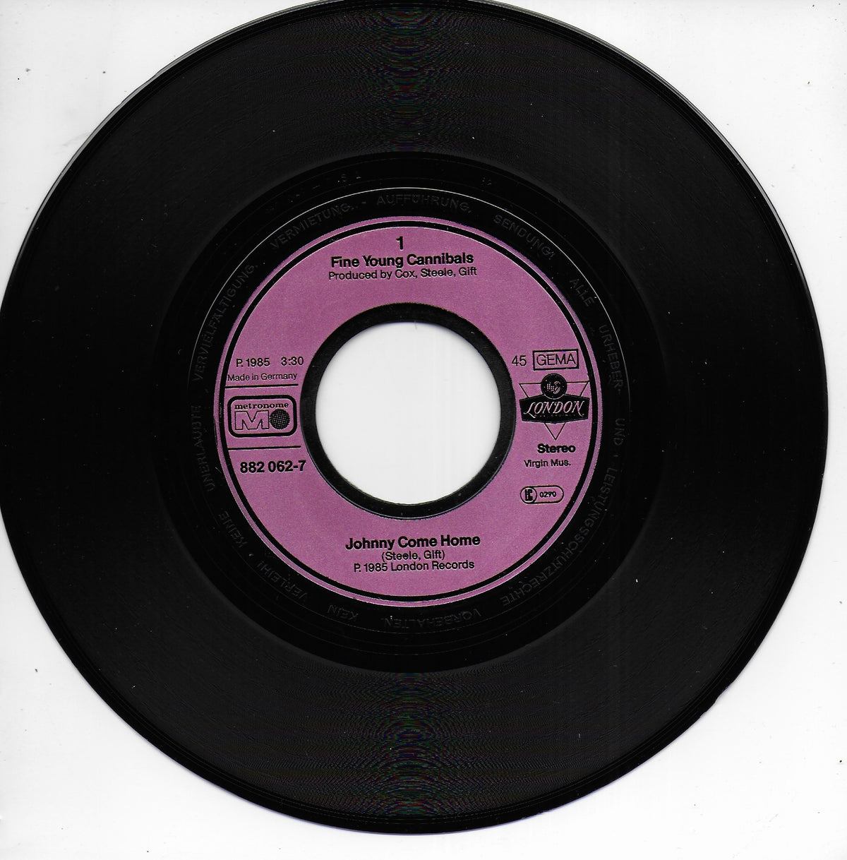 Fine Young Cannibals - Johnny come home (Duitse uitgave)