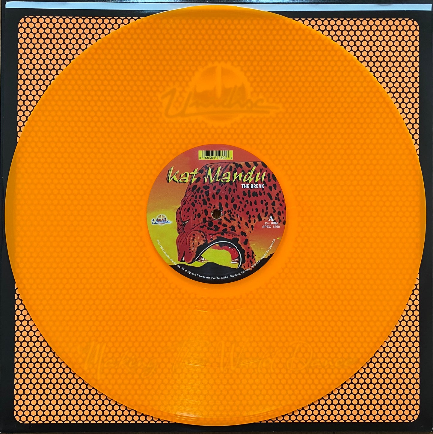 Kat Mandu - The Break (Florescent orange vinyl) (12" Maxi Single)