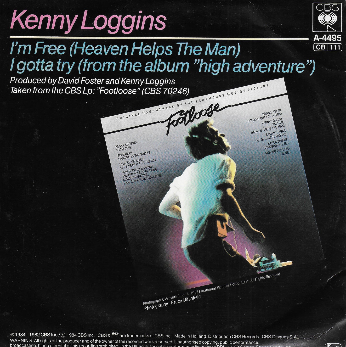 Kenny Loggins - I'm free (heaven helps the man)