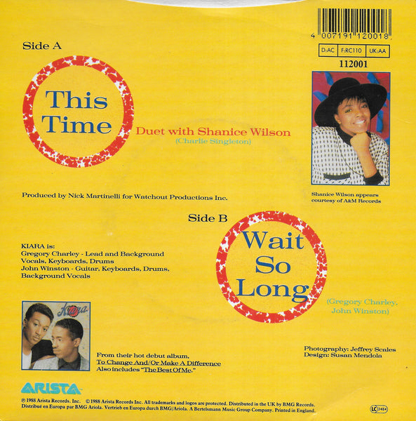 Kiara - This time (duet with Shanice Wilson) (Engelse uitgave)