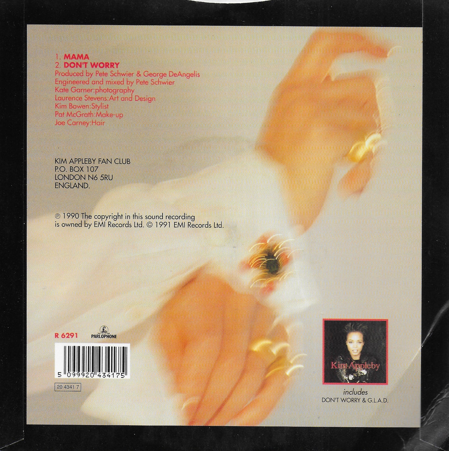 Kim Appleby - Mama / Don't worry (Engelse uitgave)