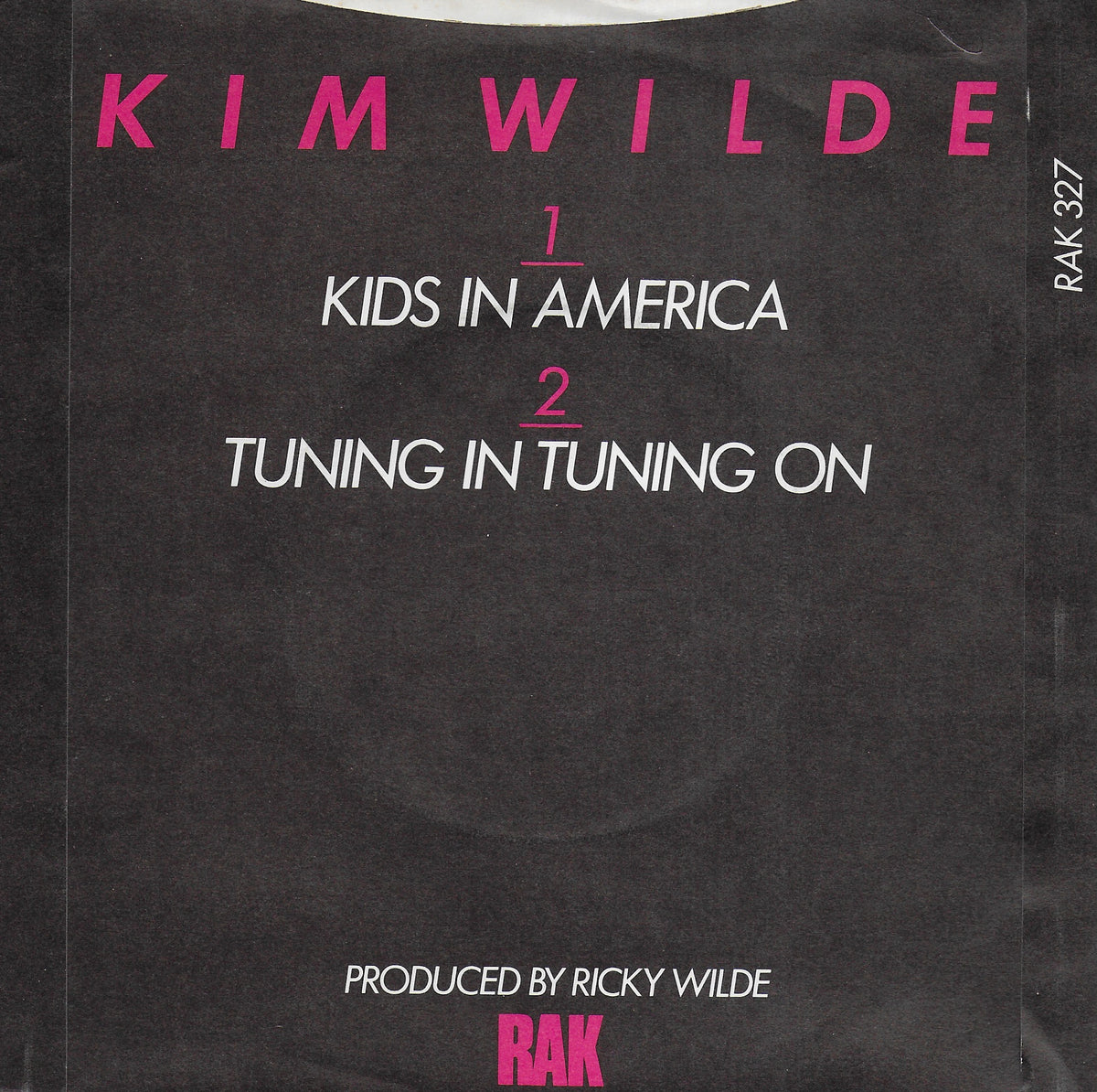 Kim Wilde - Kids in America (Engelse uitgave)