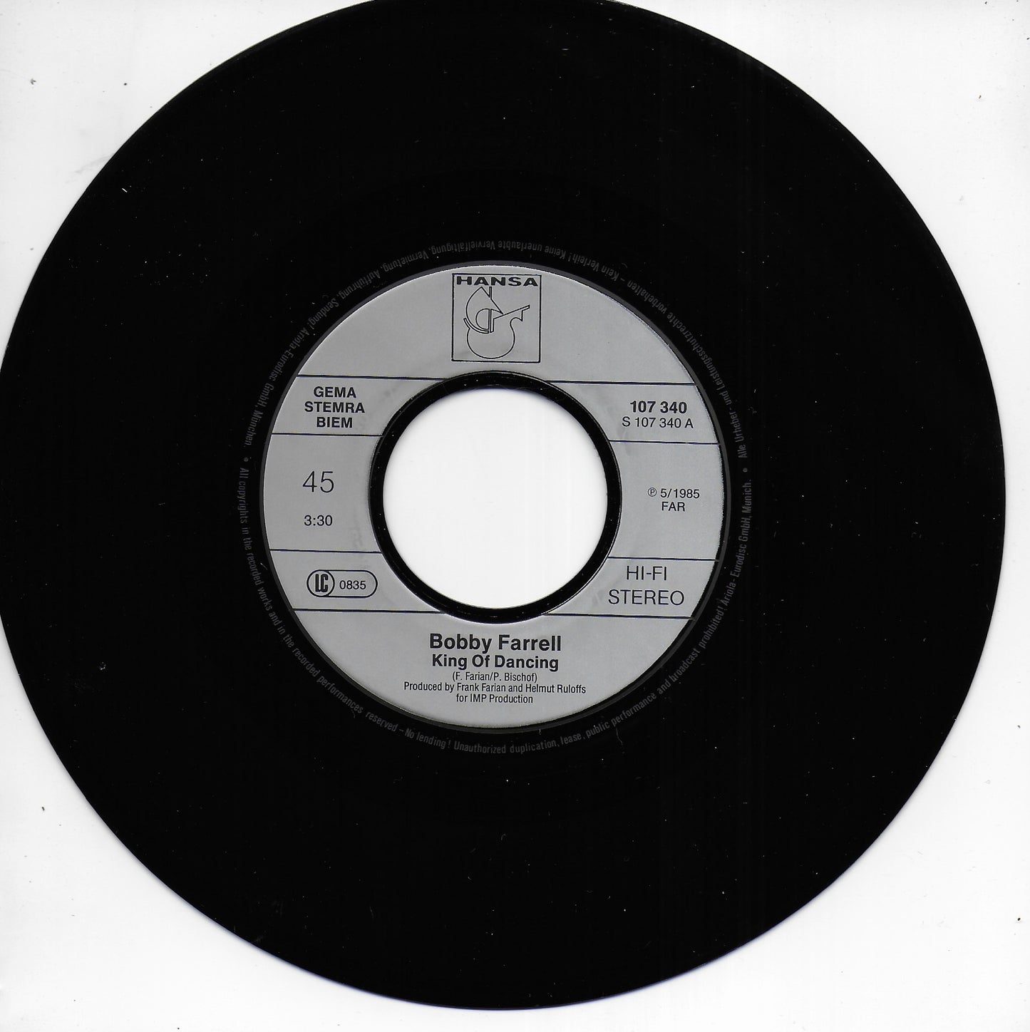 Bobby Farrell - King of dancin'