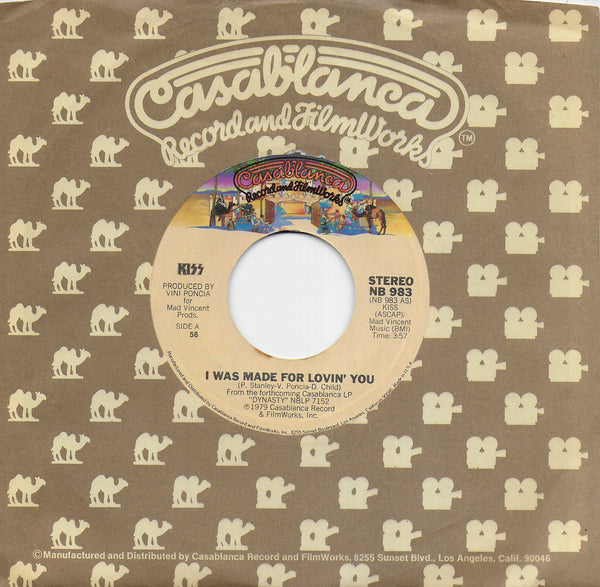 Kiss - I was made for lovin' you (Amerikaanse uitgave)