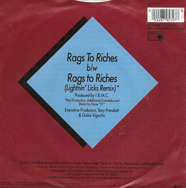 Kool & the Gang - Rags to riches (Duitse uitgave)