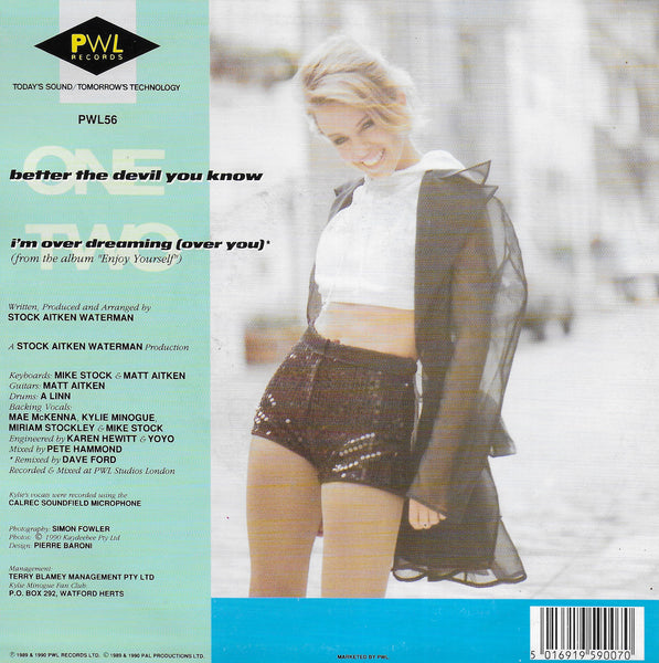 Kylie Minogue - Better the devil you know (Engelse uitgave)