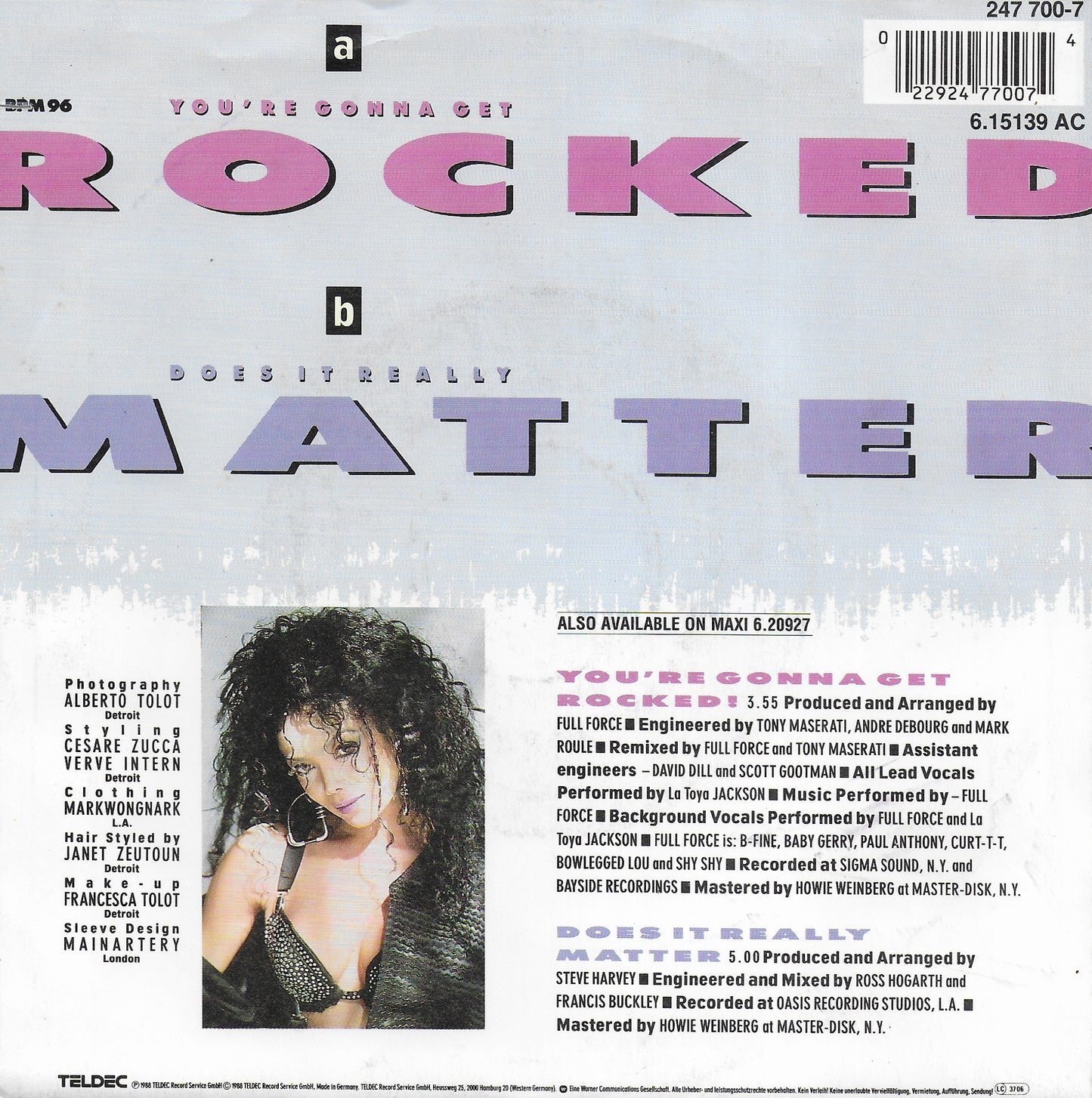 La Toya Jackson - You're gonna get rocked (Duitse uitgave)