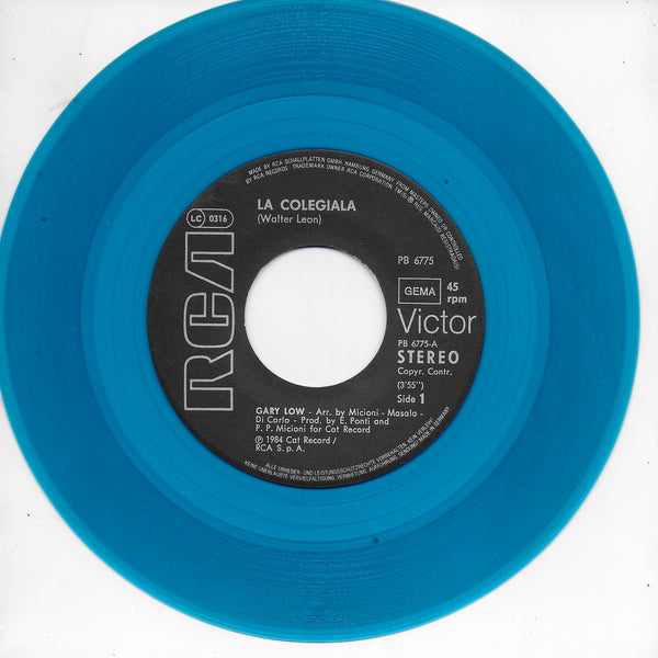Gary Low - La colegiala (Duitse uitgave, blue vinyl)