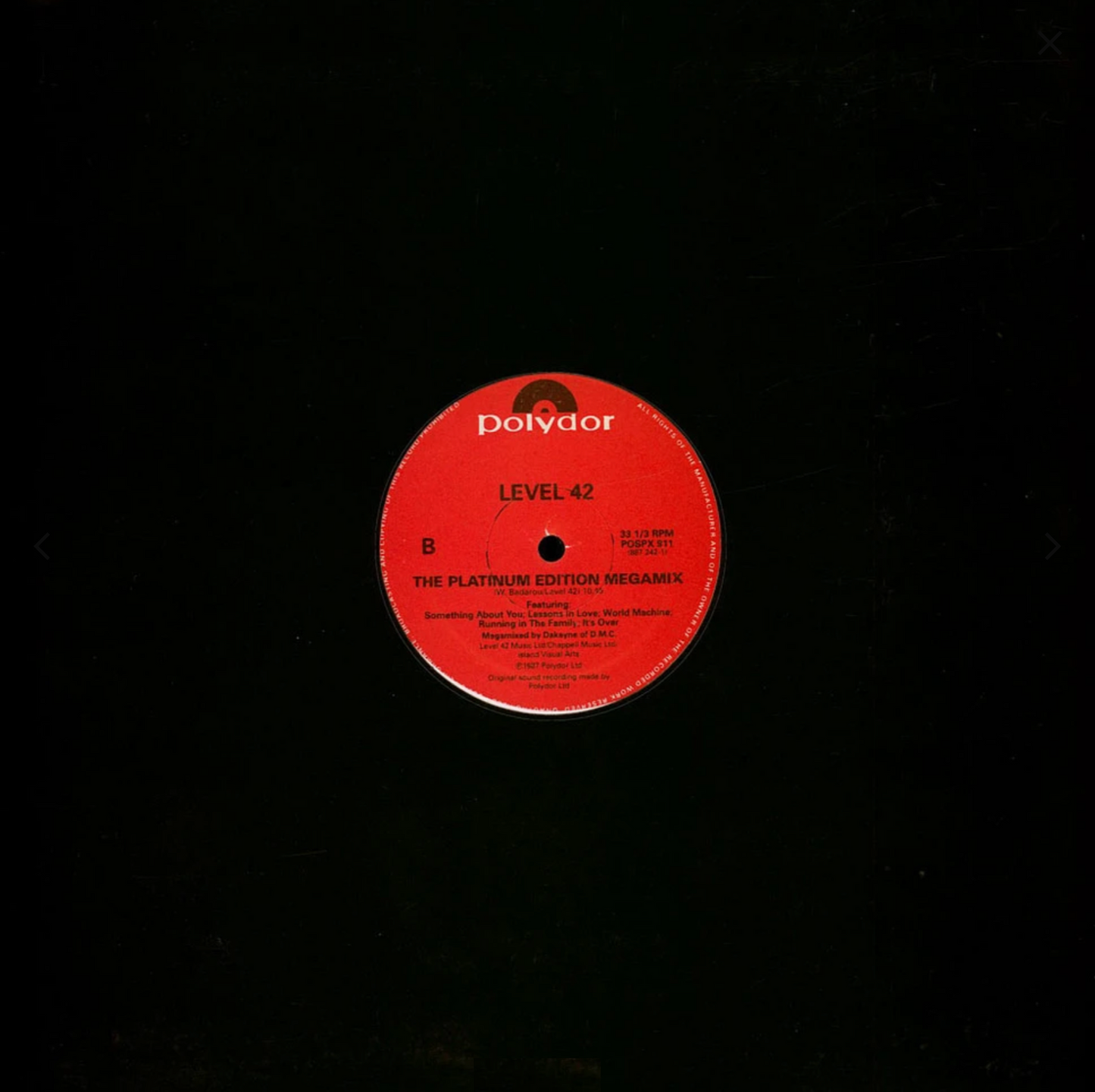 Level 42 - Children say / Starchild / The Platinum edition Megamix (12" Maxi Single)