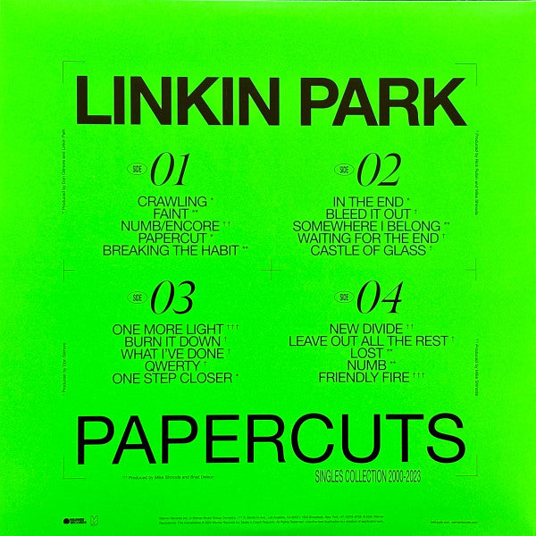 Linkin Park - Papercuts/Singles Collections 2000-2023 (2LP)