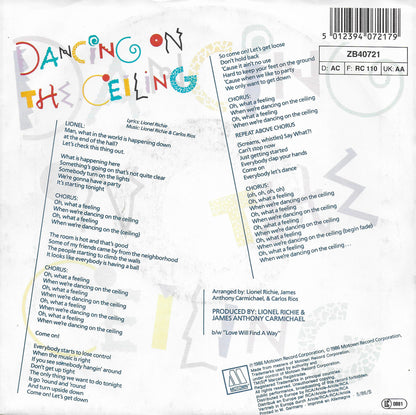 Lionel Richie - Dancing on the ceiling (Europese uitgave)