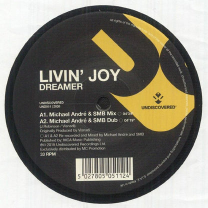 Livin' Joy - Dreamer (12" Maxi Single)