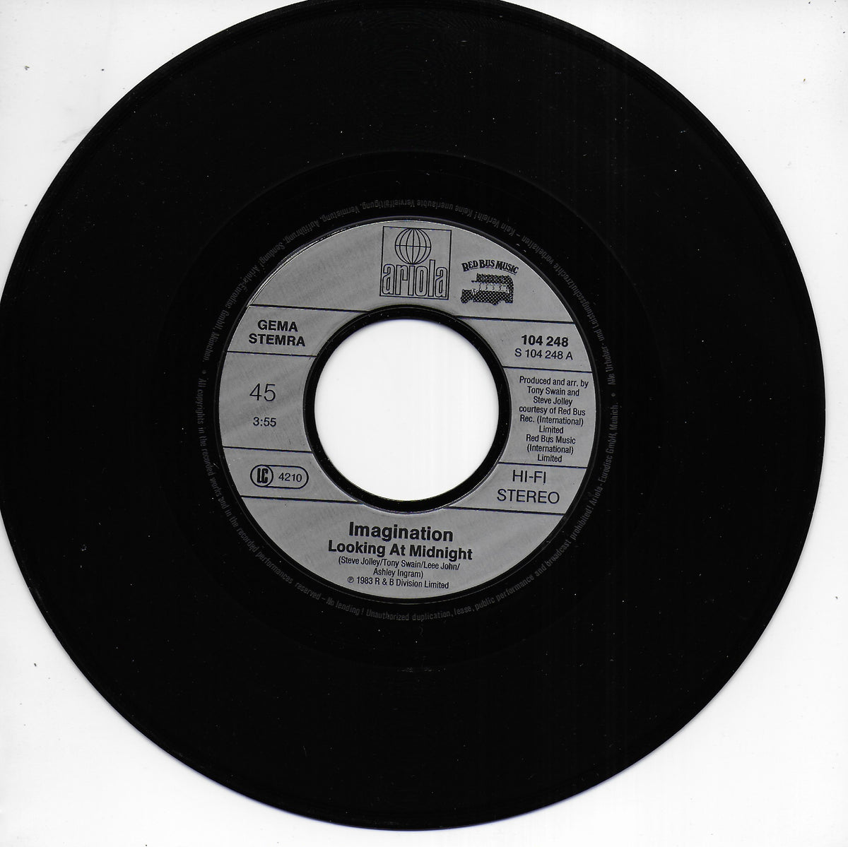 Imagination - Looking at midnight (Duitse uitgave)