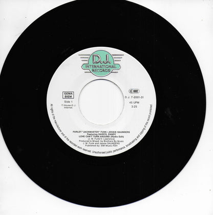 Farley 'Jackmaster' Funk & Jessie Saunders - Love can't turn around (Duitse uitgave)