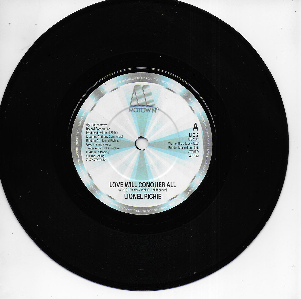 Lionel Richie - Love will conquer all (Engelse uitgave)