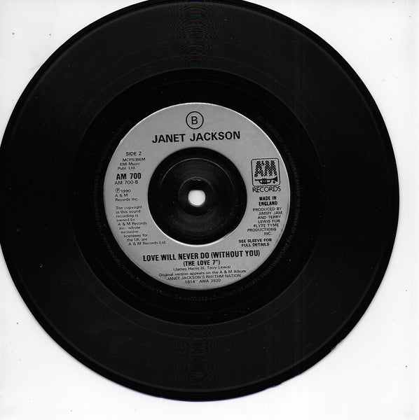 Janet Jackson - Love will never do (without you) (Engelse uitgave)