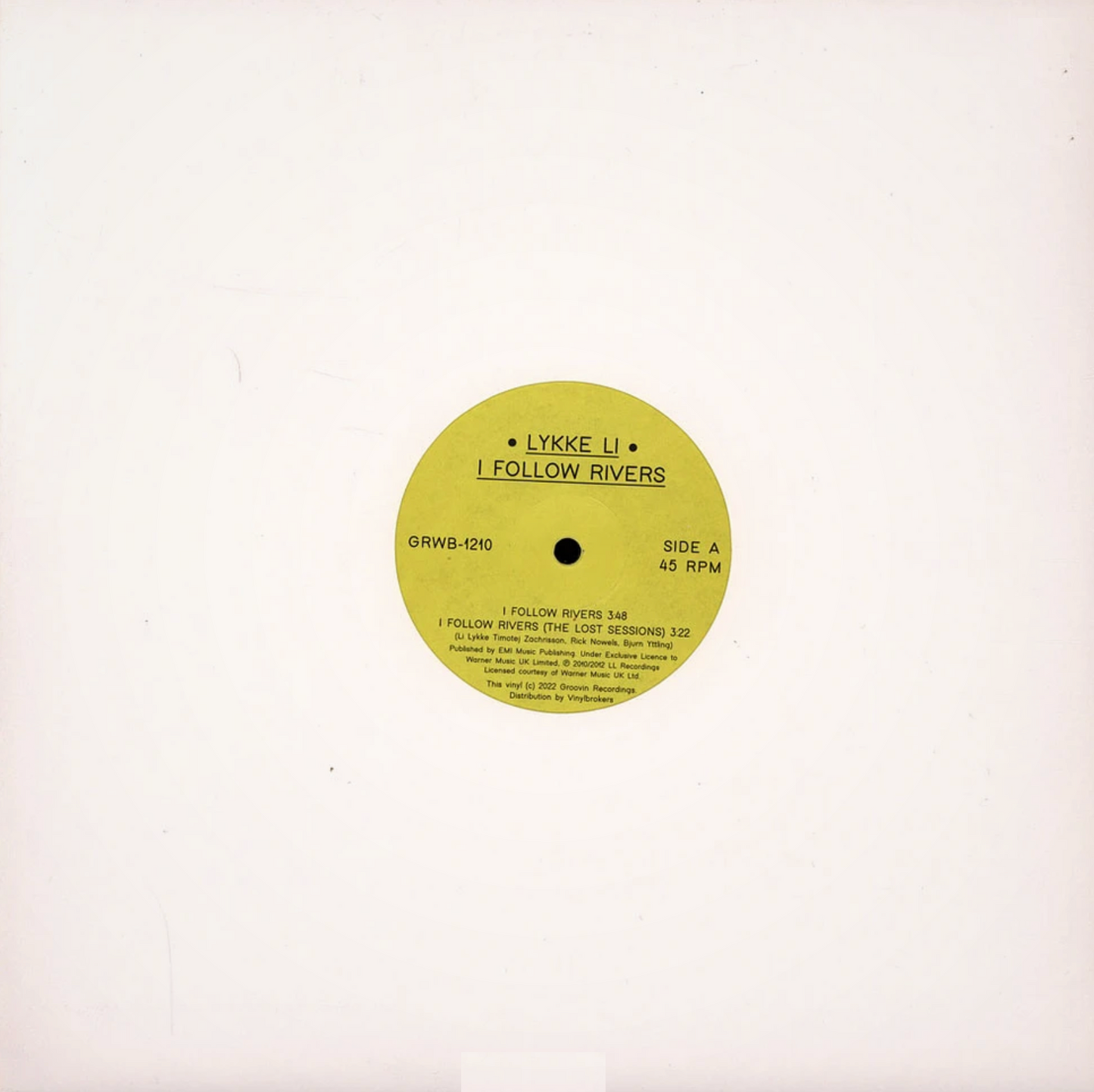 Lykke Li - I follow rivers (12" Maxi Single)