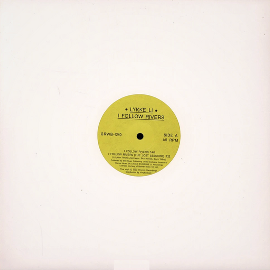 Lykke Li - I follow rivers (12" Maxi Single)
