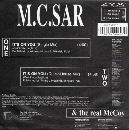M.C. Sar & The Real McCoy - It's on you