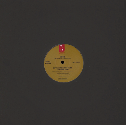MFSB feat. The Three Degrees - Love is the message / TSOP (The sound of Philadelphia) (12" Maxi Single)
