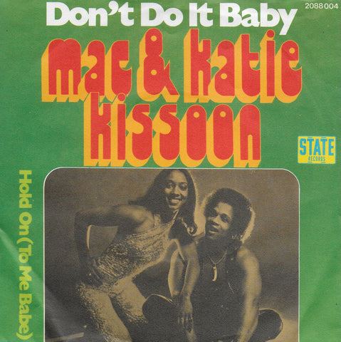 Mac & Katie Kissoon - Don't do it baby (Duitse uitgave)