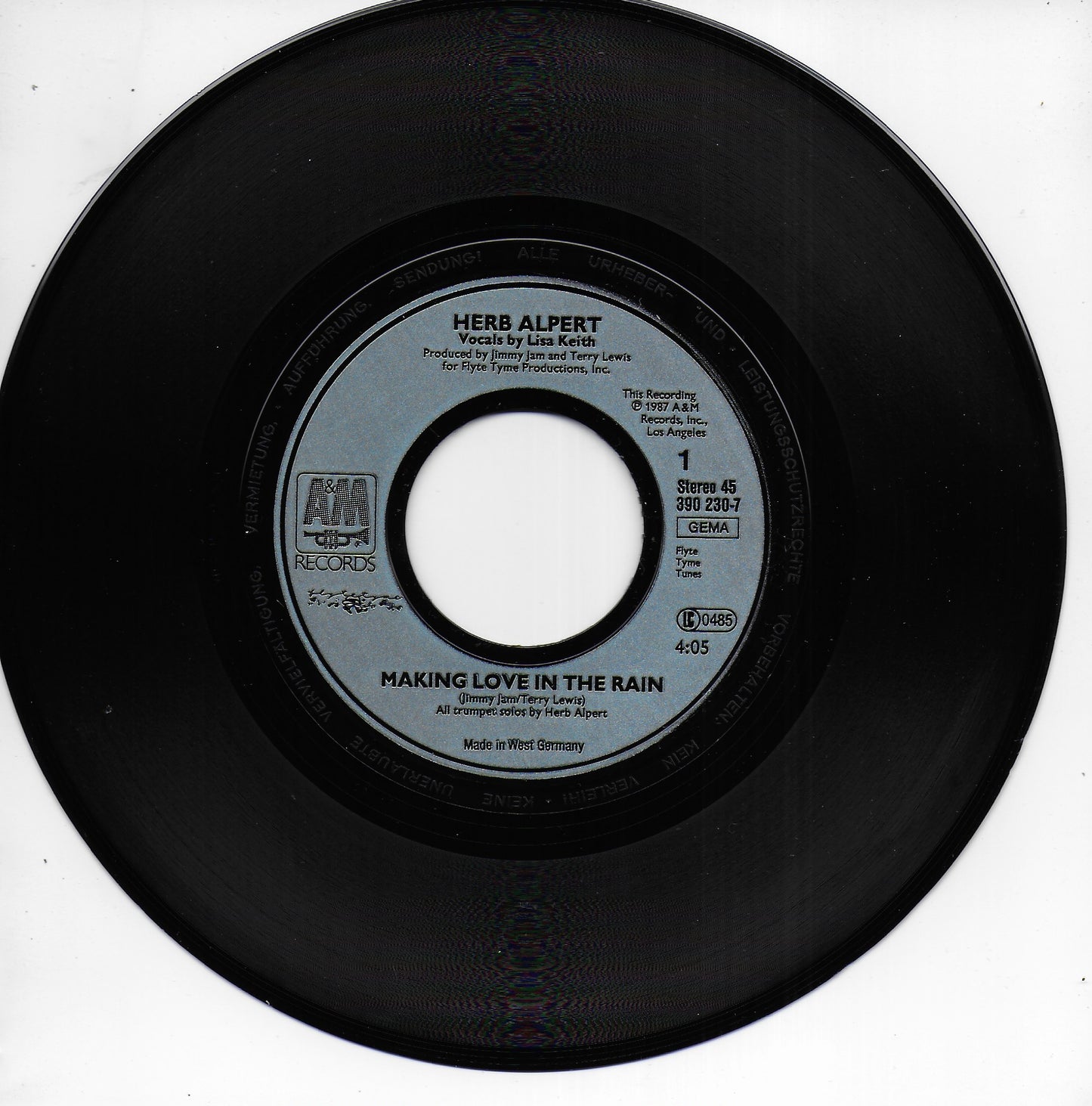 Herb Alpert feat. Lisa Keith - Making love in the rain (Duitse uitgave)
