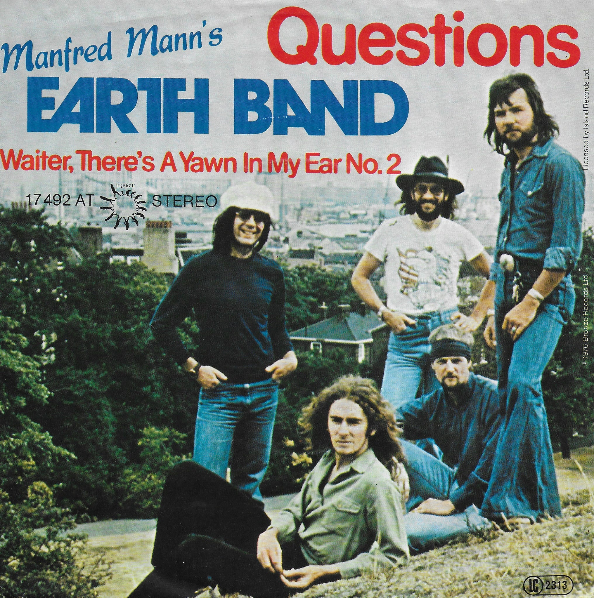 Manfred Mann's Earth Band - Questions (Duitse uitgave)