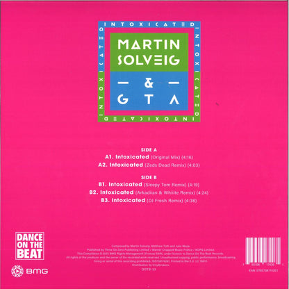 Martin Solveig & GTA - Intoxicated (Blue vinyl) (12" Maxi Single)