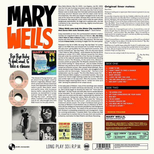 Mary Wells - Bye Bye Baby (Limited edition) (LP)