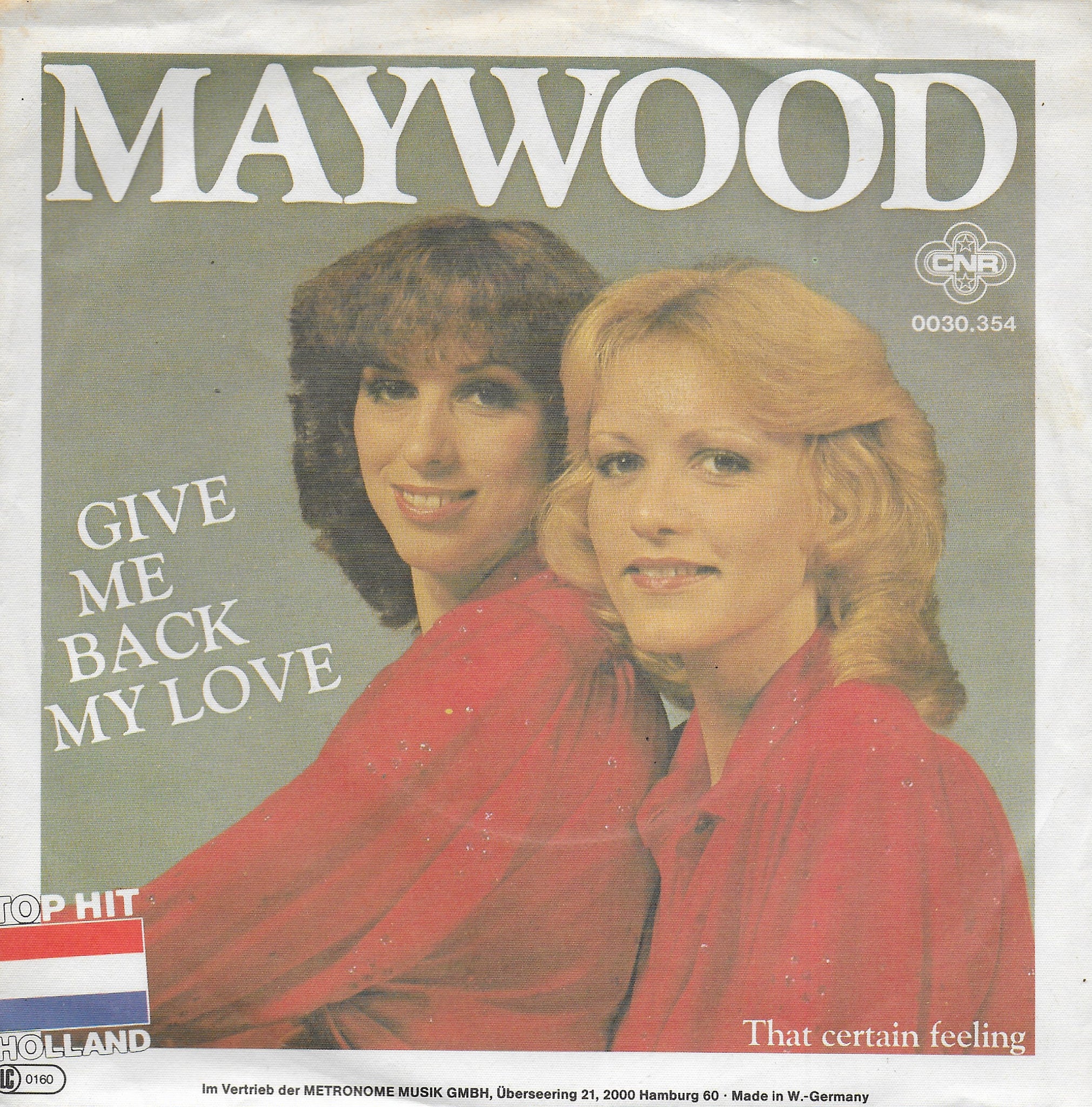 Maywood - Give me back my love (Duitse uitgave)