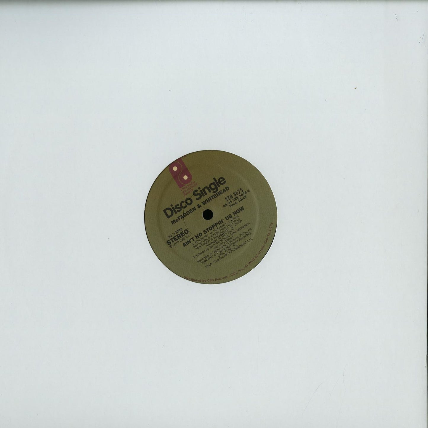 McFadden & Whitehead - Ain't no stoppin' us now / Archie Bell and the Drells - Strategy (12" Maxi Single)