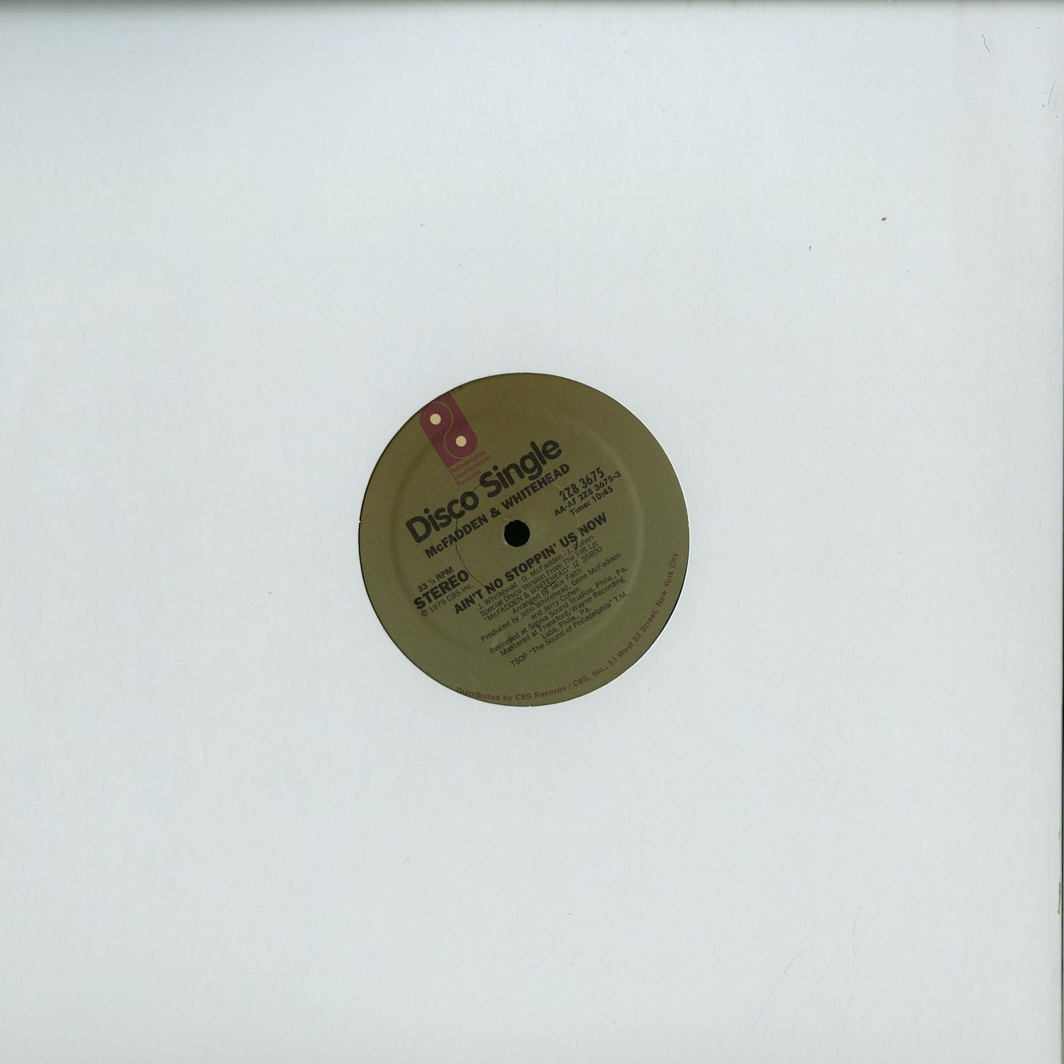 McFadden & Whitehead - Ain't no stoppin' us now / Archie Bell and the Drells - Strategy (12" Maxi Single)