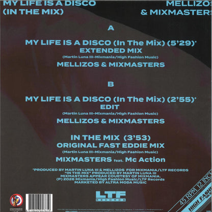 Mellizos & Mixmasters - My life is a disco (In the mix) (12" Maxi Single)