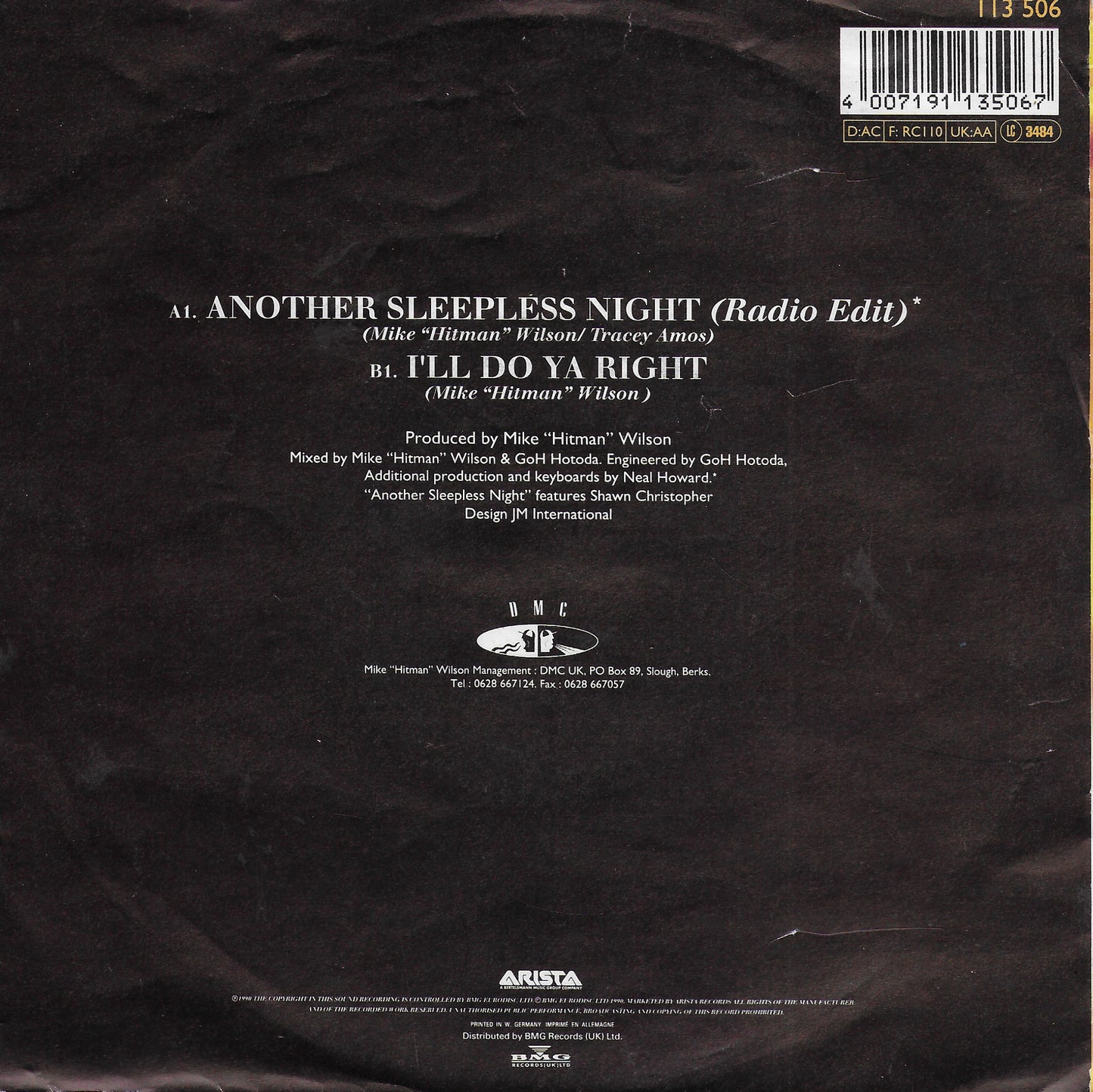 Mike "Hitman" Wilson feat. Shawn Christopher - Another sleepless night