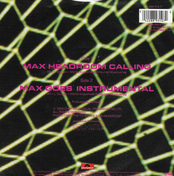 Mr. Max - Max Headroom calling