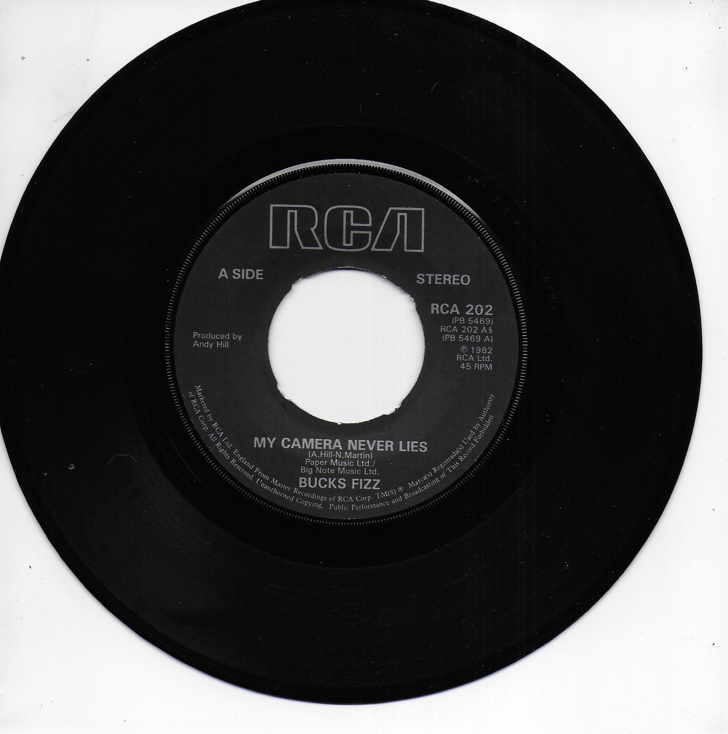Bucks Fizz - My camera never lies (Engelse poster uitgave)