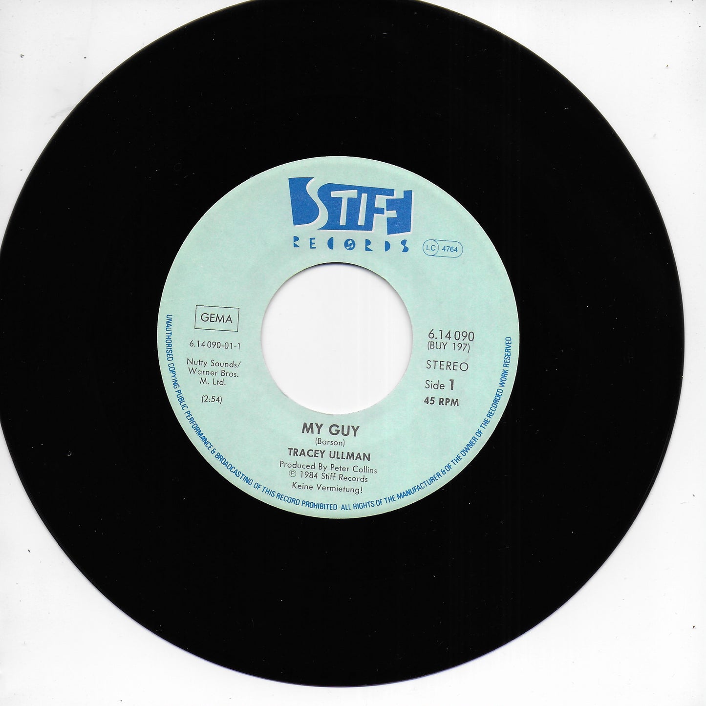 Tracey Ullman - My guy's...mad at me (Duitse uitgave)